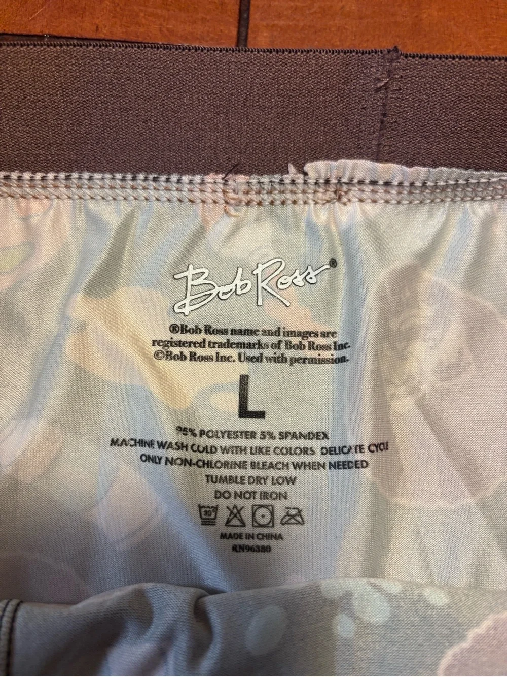 Bob Ross Mens Black Art-Themed Stretch Boxer Briefs Never worn, see pics